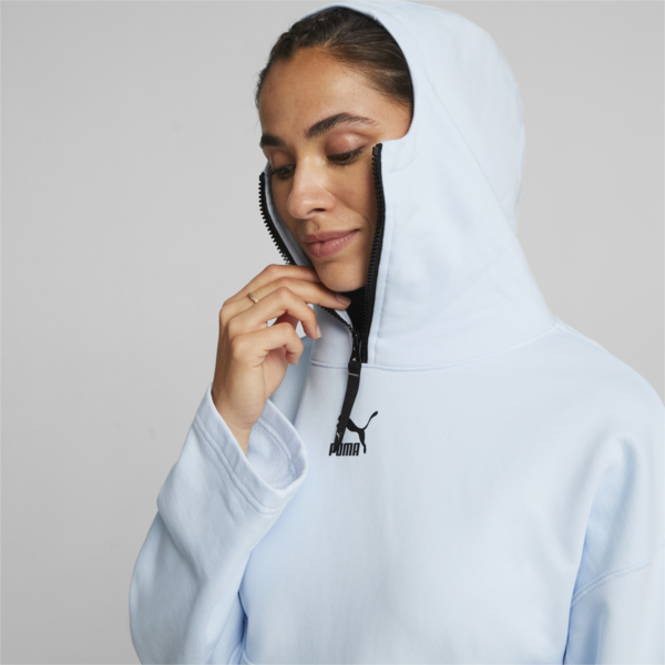 DARE TO Women's Hoodie, Icy Blue, large-ZAF