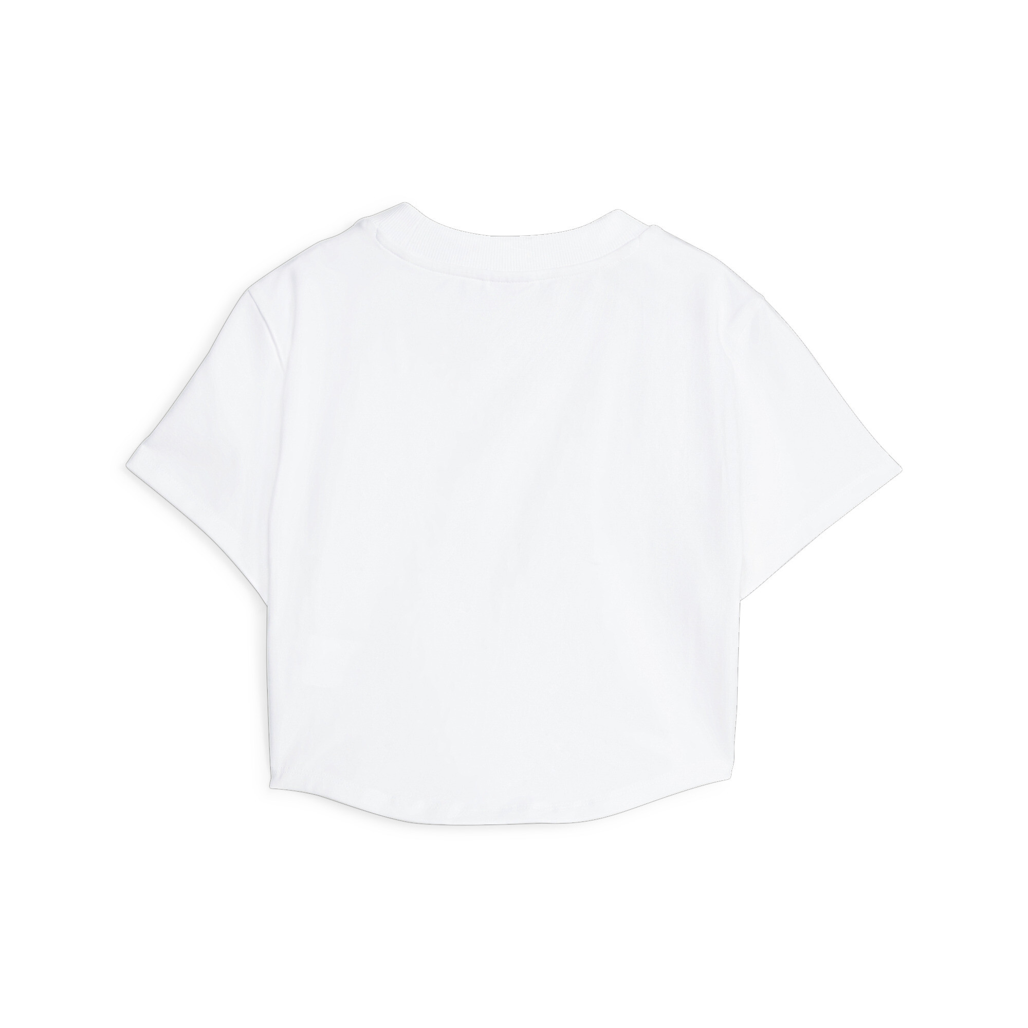 Women's PUMA DARE TO Cropped T-Shirt In White, Size XL