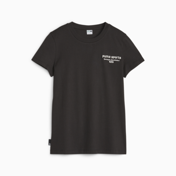 Remera para mujer PUMA TEAM, PUMA Black, large-ARG