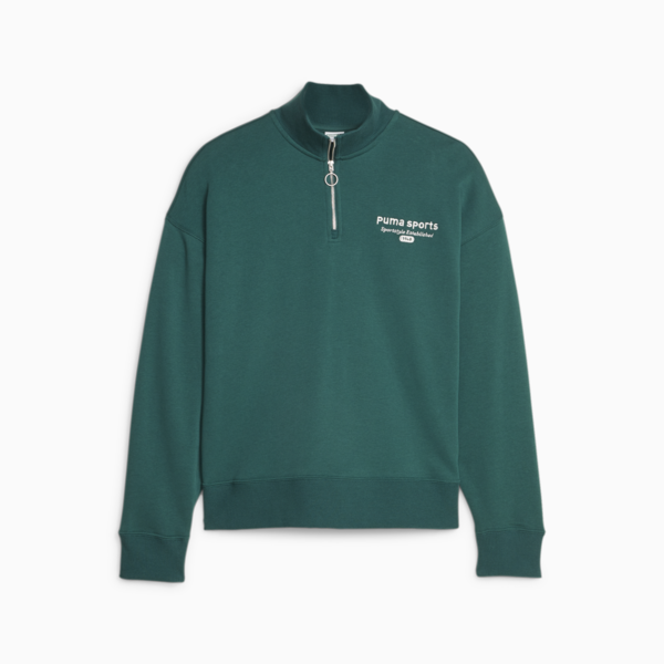 Buzo para mujer PUMA TEAM, Malachite, large-ARG