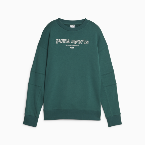 PUMA TEAM Women's Sweatshirt, Malachite, large-ZAF