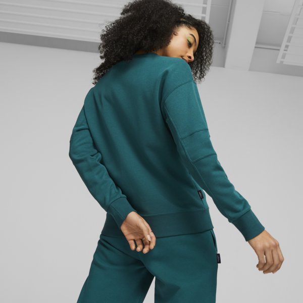PUMA TEAM Women's Sweatshirt, Malachite, large-ZAF