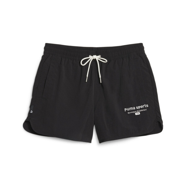 Shorts para mujer PUMA TEAM, PUMA Black, large-ARG