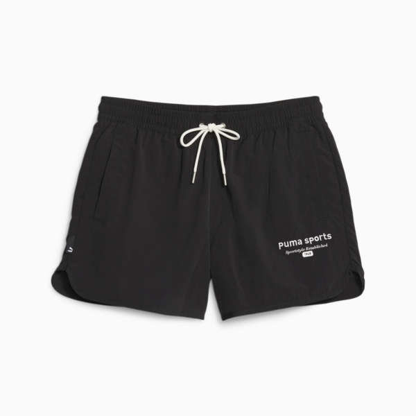 Shorts para mujer PUMA TEAM, PUMA Black, large-ARG