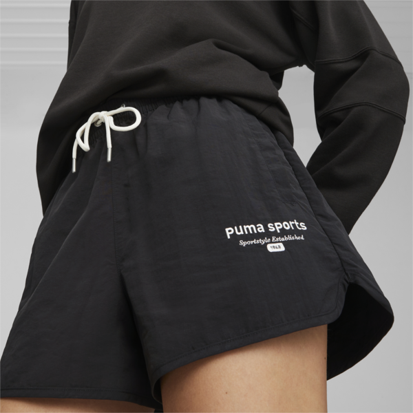 Shorts para mujer PUMA TEAM, PUMA Black, large-ARG