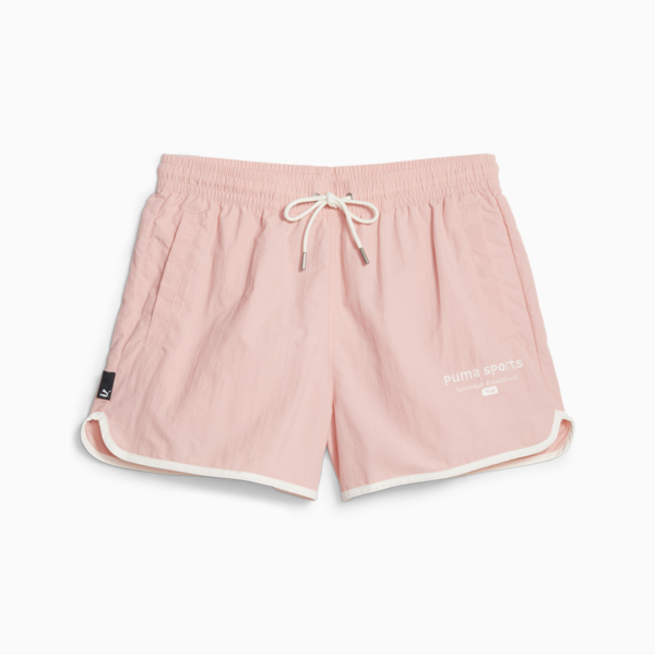 Shorts para mujer PUMA TEAM, Peach Smoothie, large-ARG