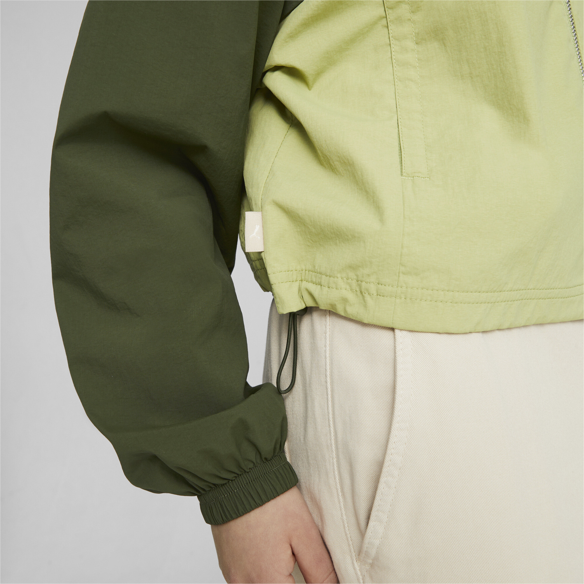 Women's Puma Infuse's Jacket, Green, Size XS, Clothing