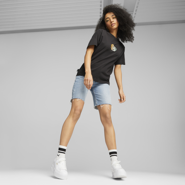 Remera para mujer DOWNTOWN Graphic, PUMA Black, large-ARG