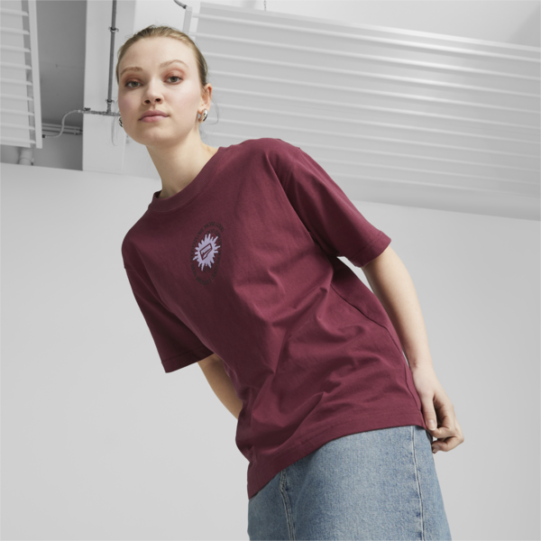 Remera para mujer DOWNTOWN Graphic, Dark Jasper, large-ARG