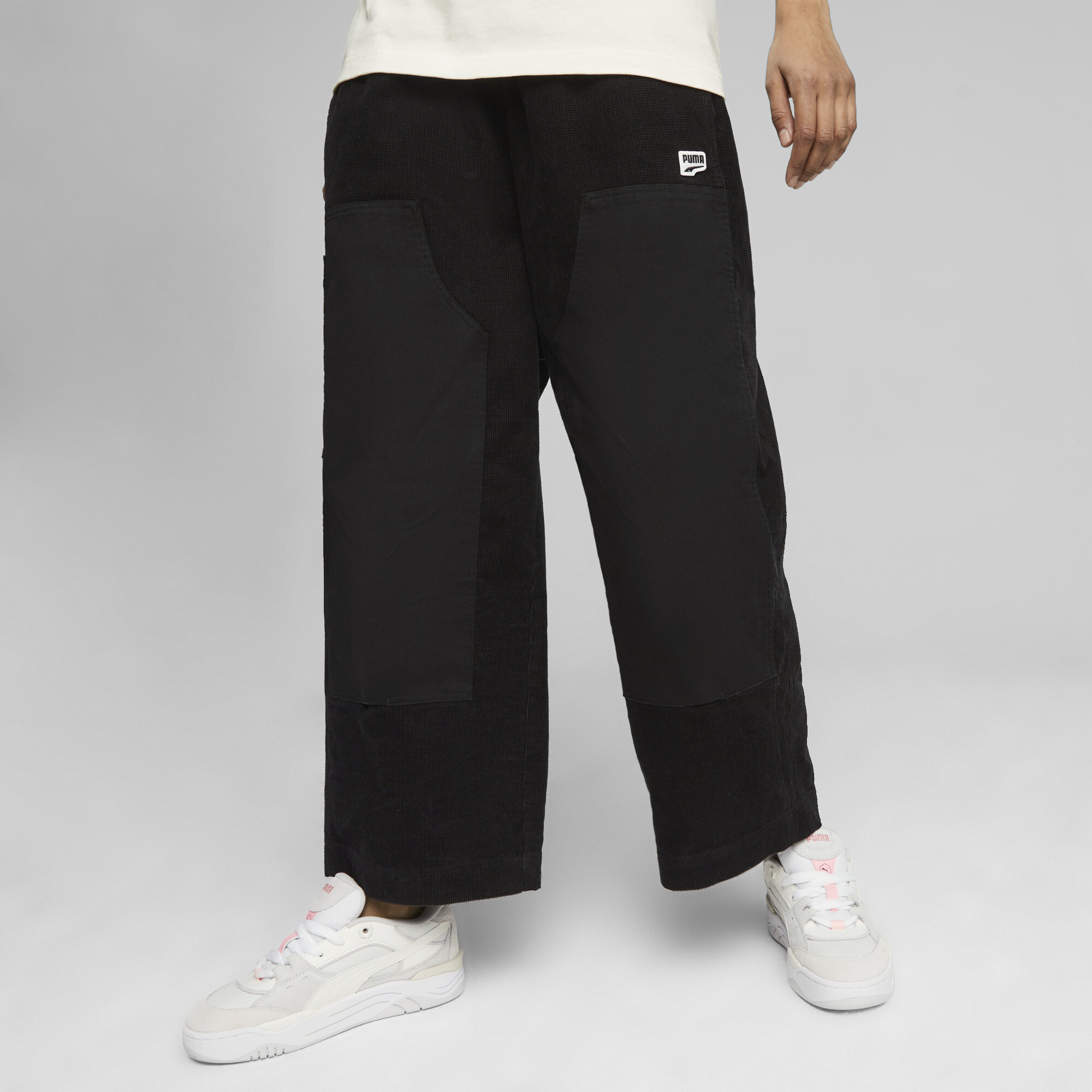 Puma Downtown Cord Trousers In Pale Blue for Women