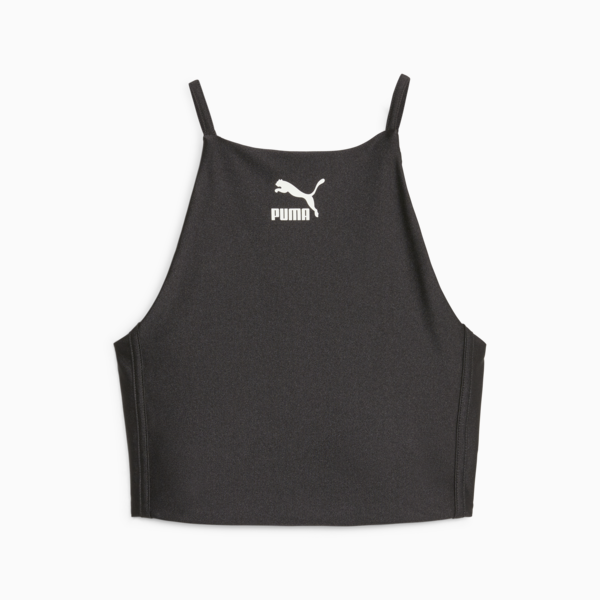 T7 Women's Crop Top, PUMA Black, large-ZAF