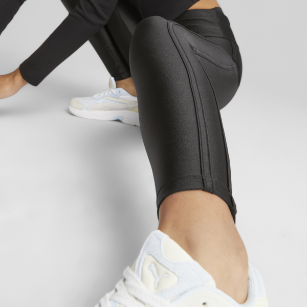 T7 Women's High Waist Leggings, PUMA Black, large-ZAF