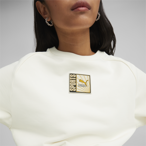 Classics Women's Sweatshirt, Warm White, large-ZAF