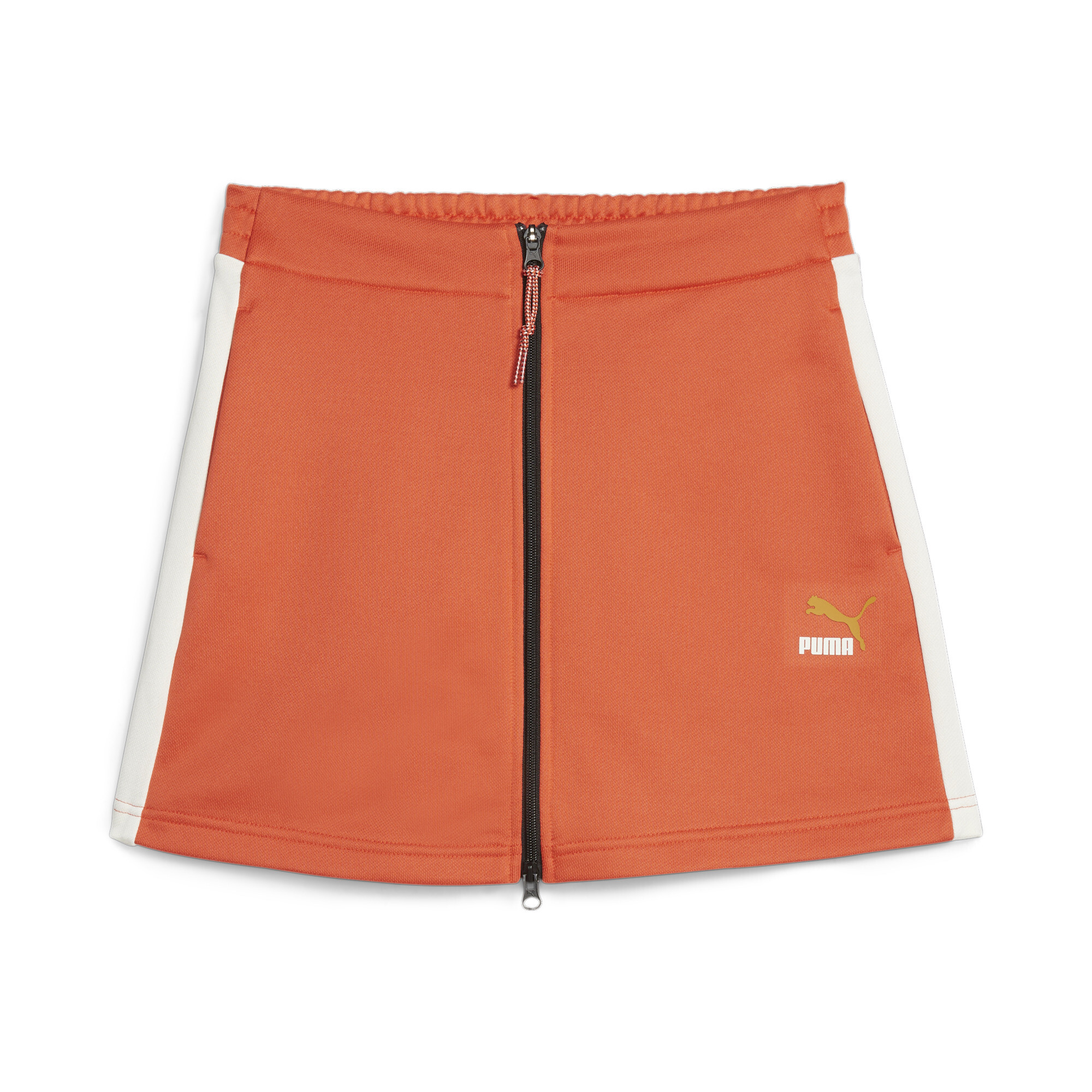 Women's PUMA T7 Forward History Skirt In Orange, Size XS, Polyester