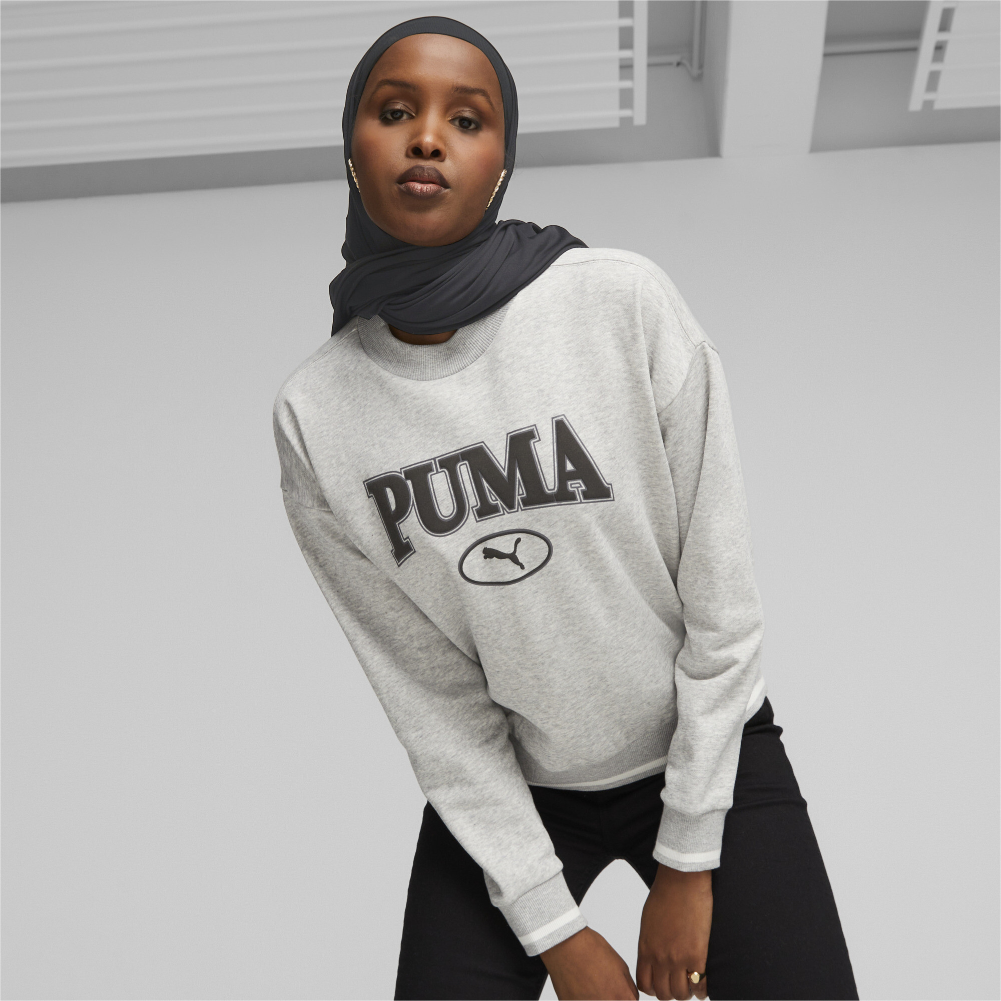 Puma crew on sale neck sweatshirt womens