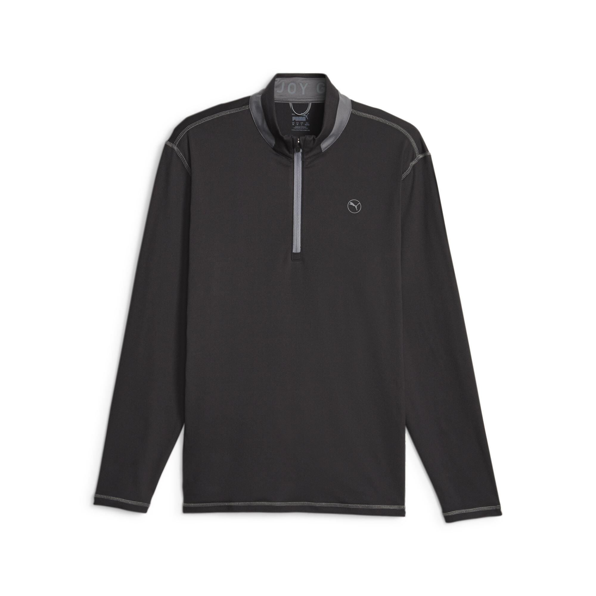 Men's Puma Men's Golf Lightweight Quarter-Zip Top, Black Top, Size 3XL Top, Sport