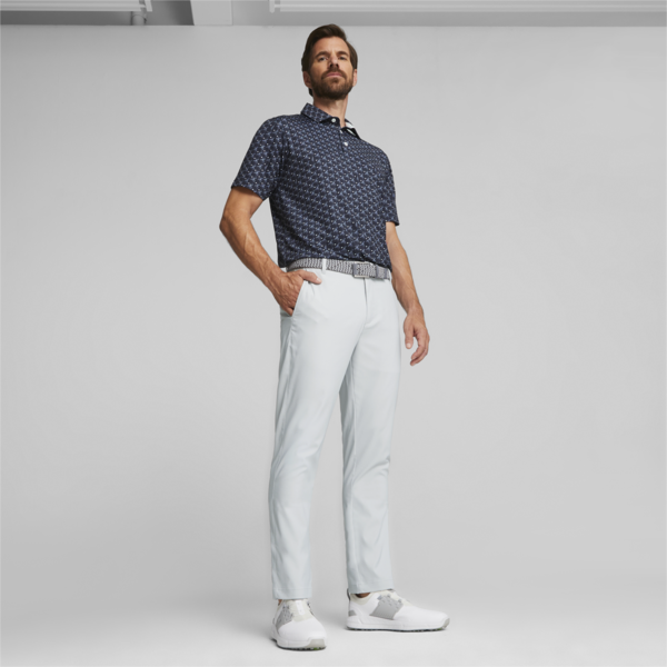 MATTR Palms Men's Golf Polo, Navy Blazer-White Glow, large-ZAF