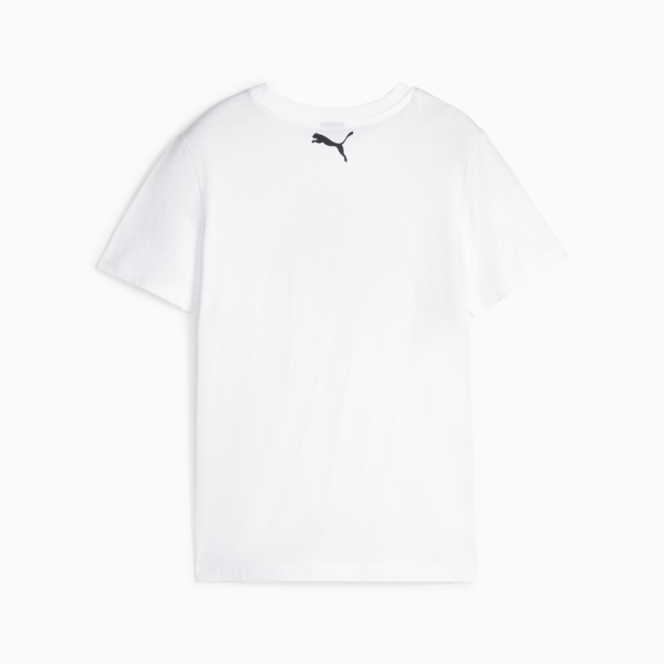 Basketball Graphic Youth Tee, PUMA White, large-ZAF