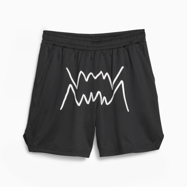 Basketball Jaws Youth Shorts, PUMA Black, large-ZAF