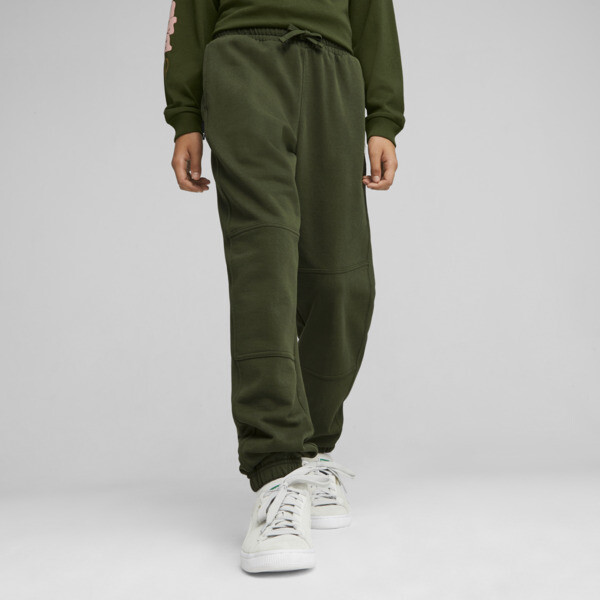 Puma green joggers outlet