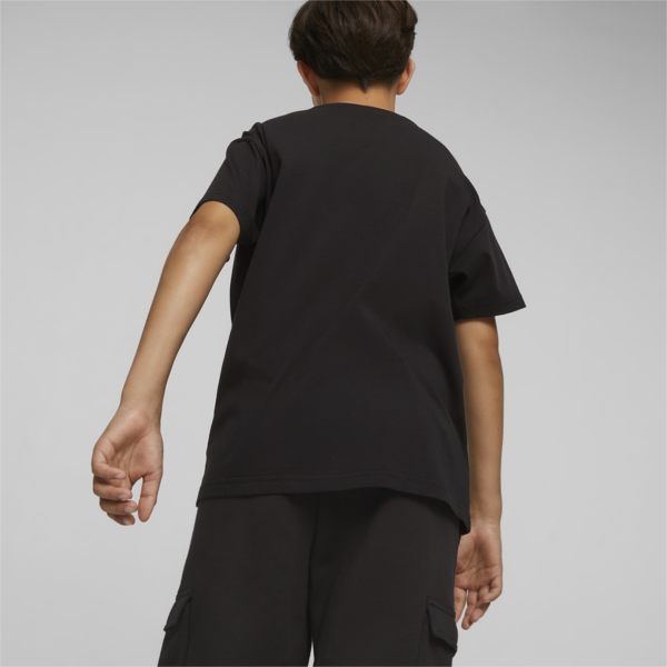 Classics FTR Baller Youth Logo Tee, PUMA Black, large-ZAF