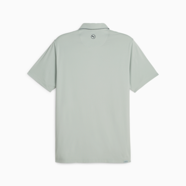 PUMA x LIBERTY Solid Men's Golf Polo, Green Fog-Navy Blazer, large-ZAF