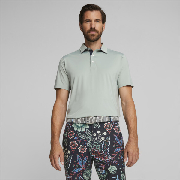 Green puma golf shirt shop
