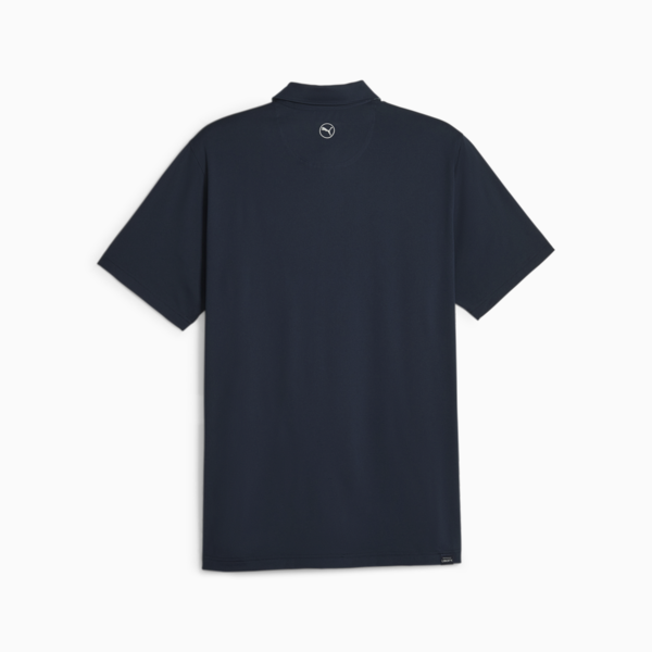 PUMA x LIBERTY Solid Men's Golf Polo, Navy Blazer-Green Fog, large-ZAF