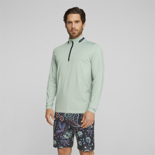 Puma shorts mens quarter zip cheap