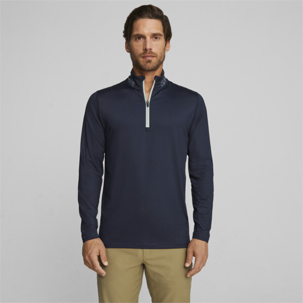 Puma suede blue quarter zip 2025