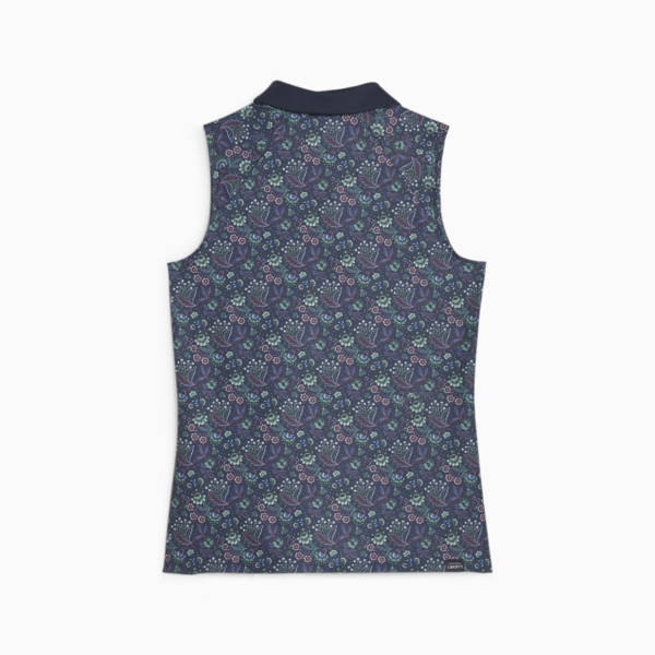 PUMA x LIBERTY Women's Sleeveless Golf Polo, Navy Blazer, large-ZAF