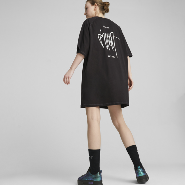 Classics Women's Tee Dress, PUMA Black, large-ZAF