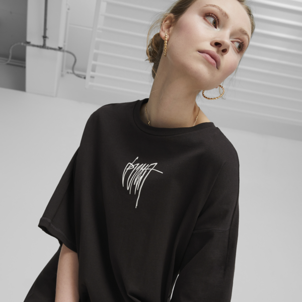 Classics Women's Tee Dress, PUMA Black, large-ZAF