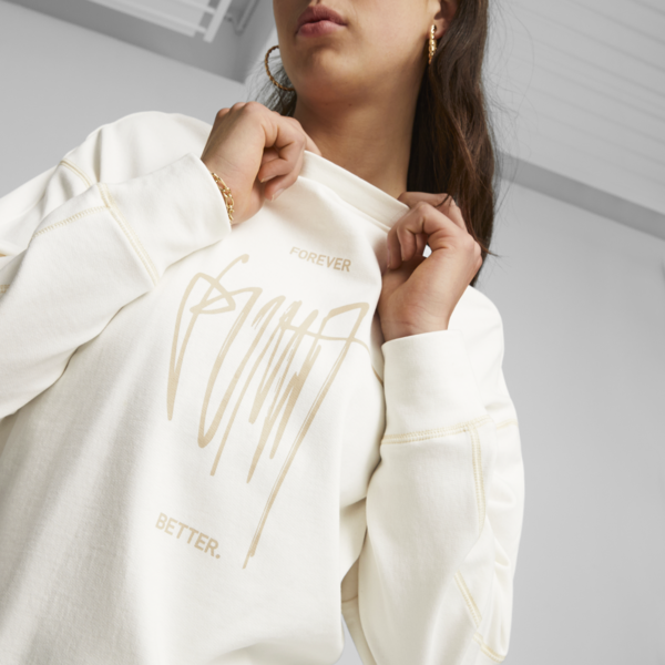 Classics Women's Sweatshirt, Warm White, large-ZAF