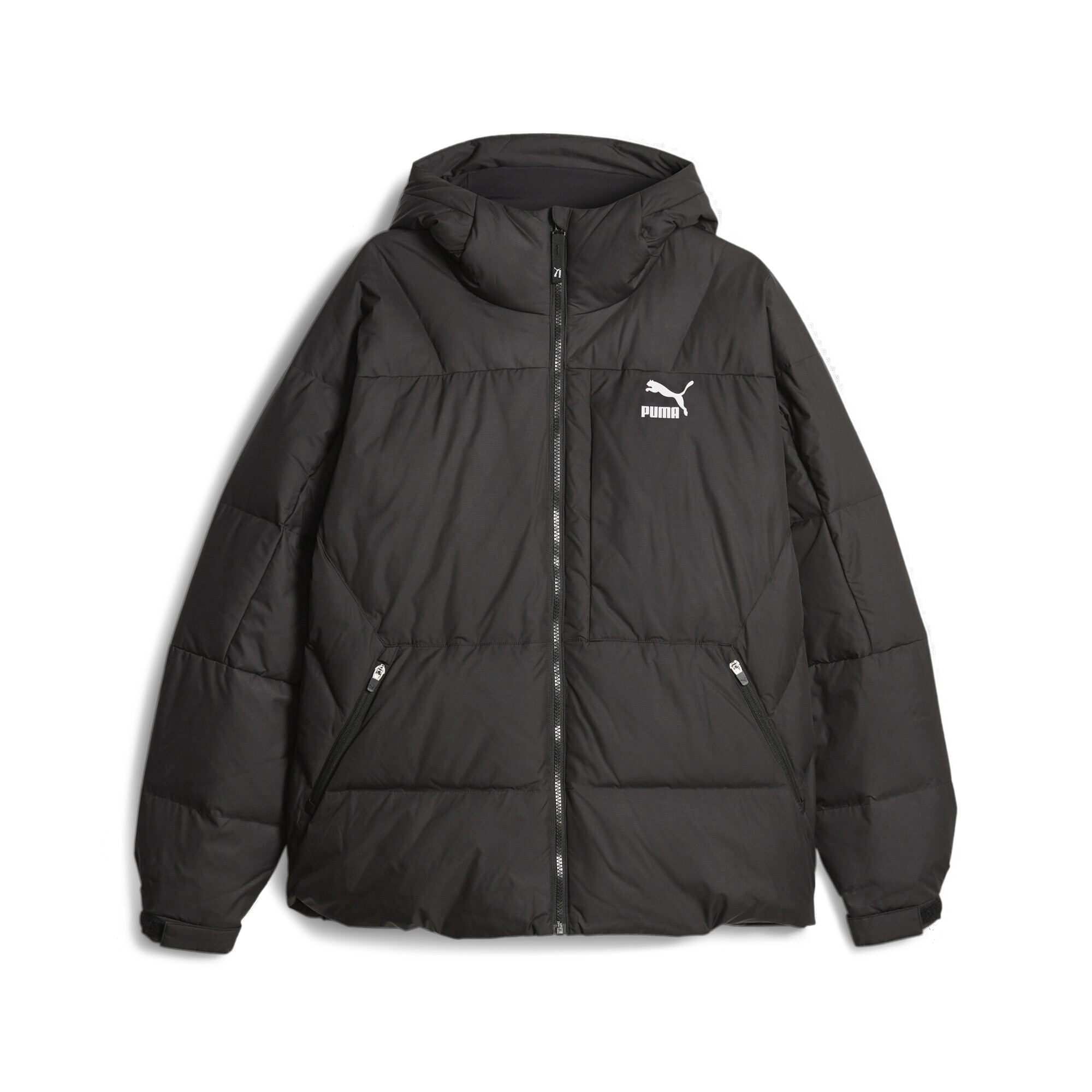 36035 プーマ ダウンジャケット 紺X黄緑 150センチ 頼れる 