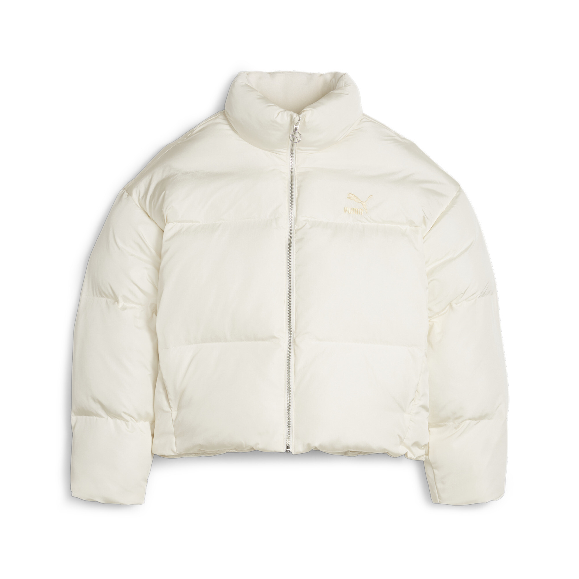 Women's Puma Classics Oversized's Puffer Jacket, White, Size XL, Clothing