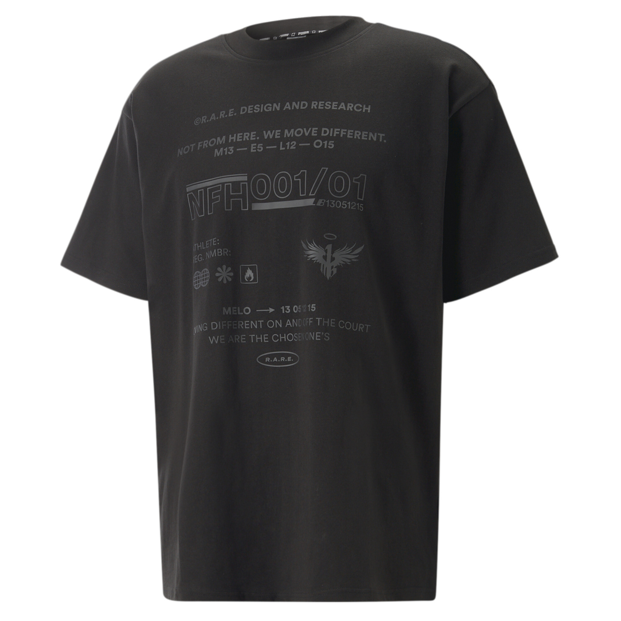 Men's PUMA X MELO T-Shirt In Black, Size Medium
