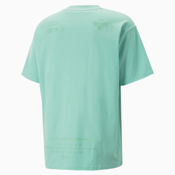 PUMA x MELO Tee, Elektro Aqua, large-ZAF