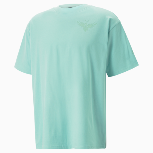 PUMA x MELO Tee, Elektro Aqua, large-ZAF