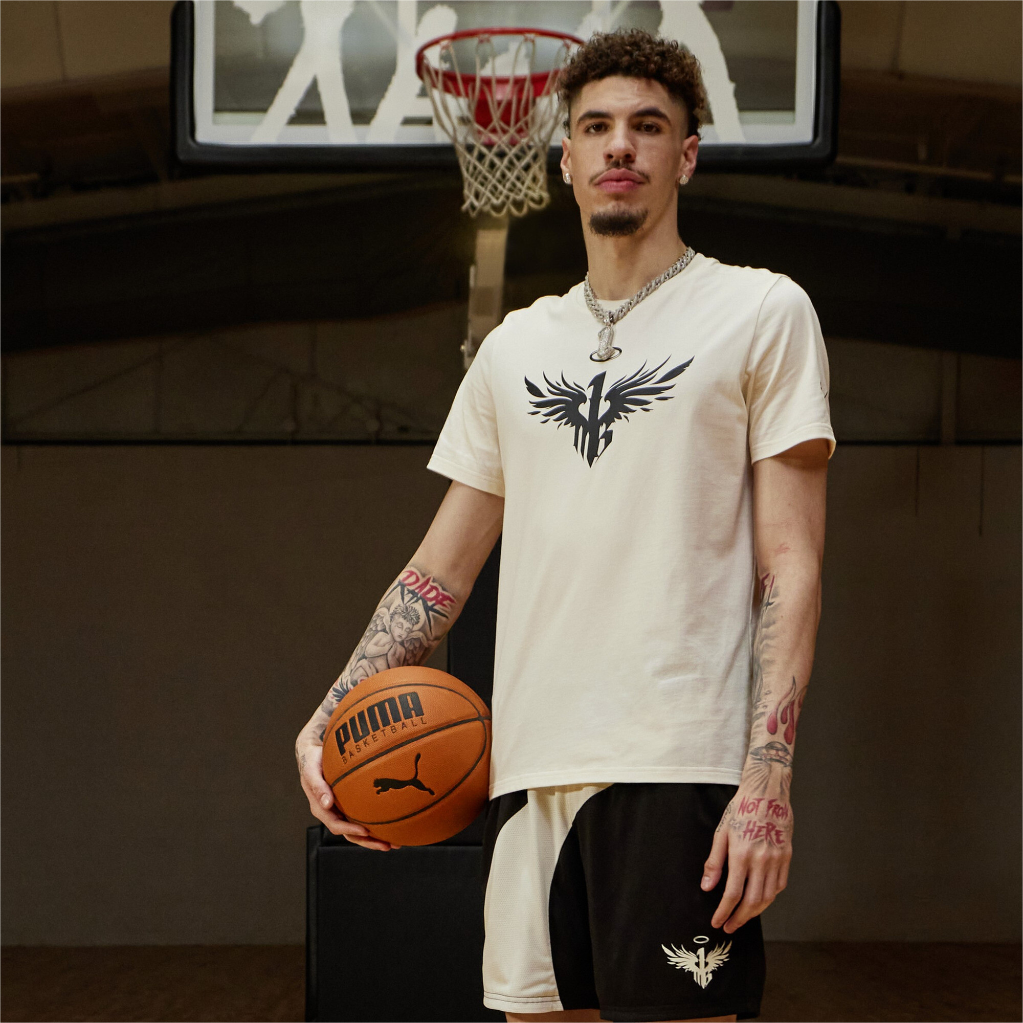 تيشيرت PUMA X MELO أبيض