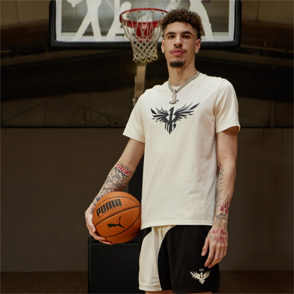 PUMA x MELO Tee, Whisper White, large-MEX