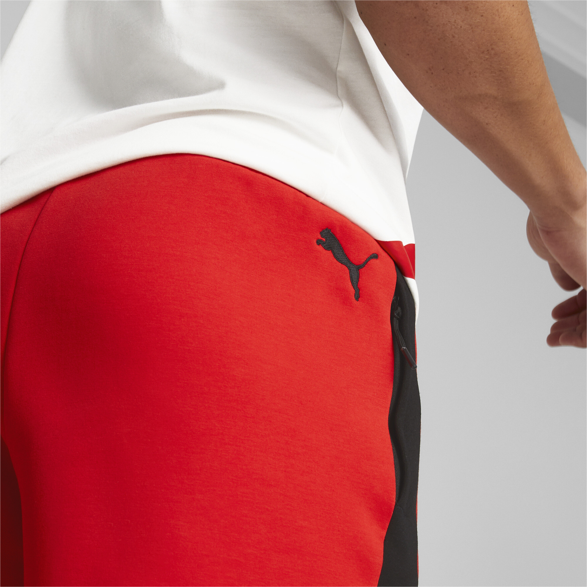 Men's PUMA X MELO Dime Shorts In Red, Size Medium