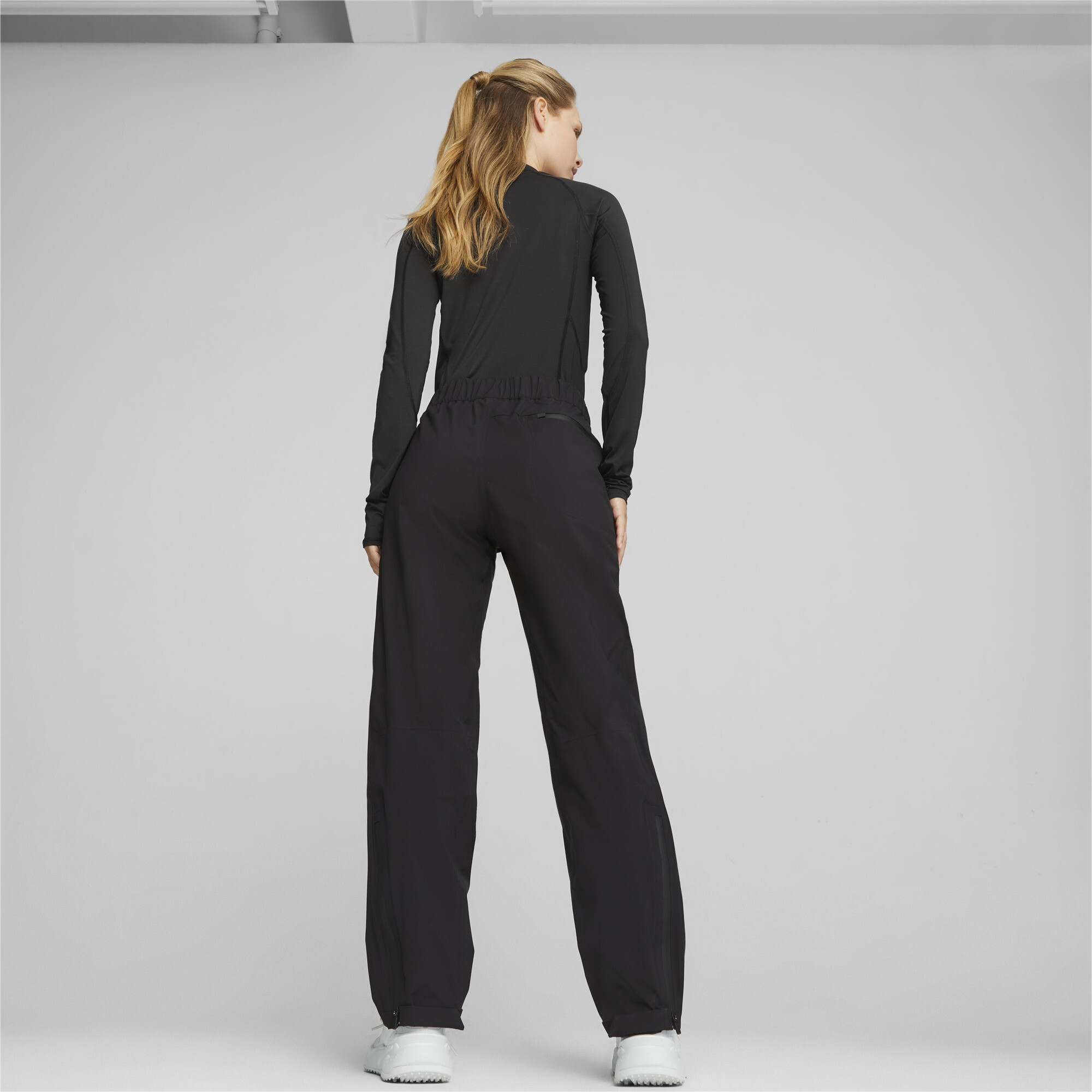 PUMA DRYLBL golfregenbroek voor Dames, Zwart, Maat L thumbnail 3
