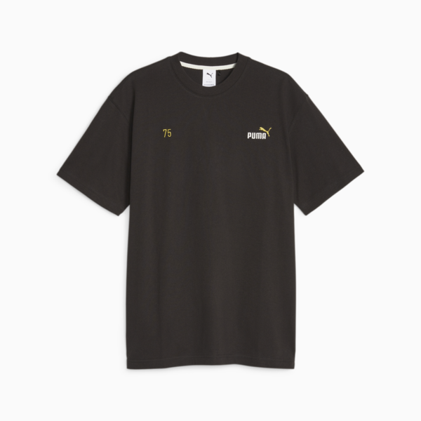PUMA 75 Logo Celebration Men's Tee, PUMA Black, large-ZAF
