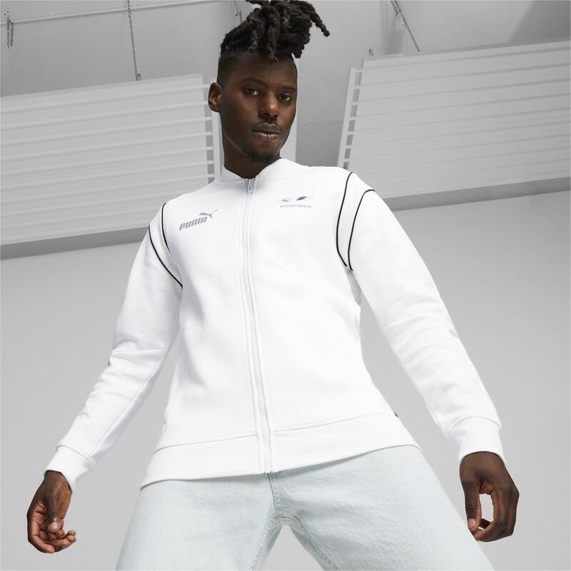 Men's PUMA BMW M Motorsport MT7 Cotton Jacket in White