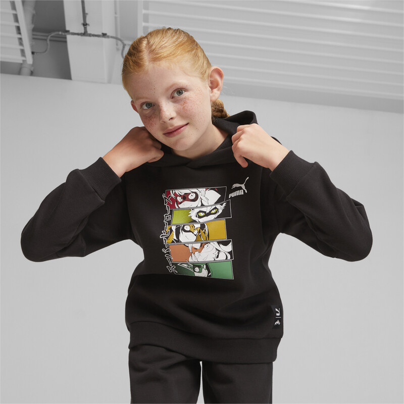 PUMA X MIRACULOUS Youth Hoodie in Black size 11-12Y