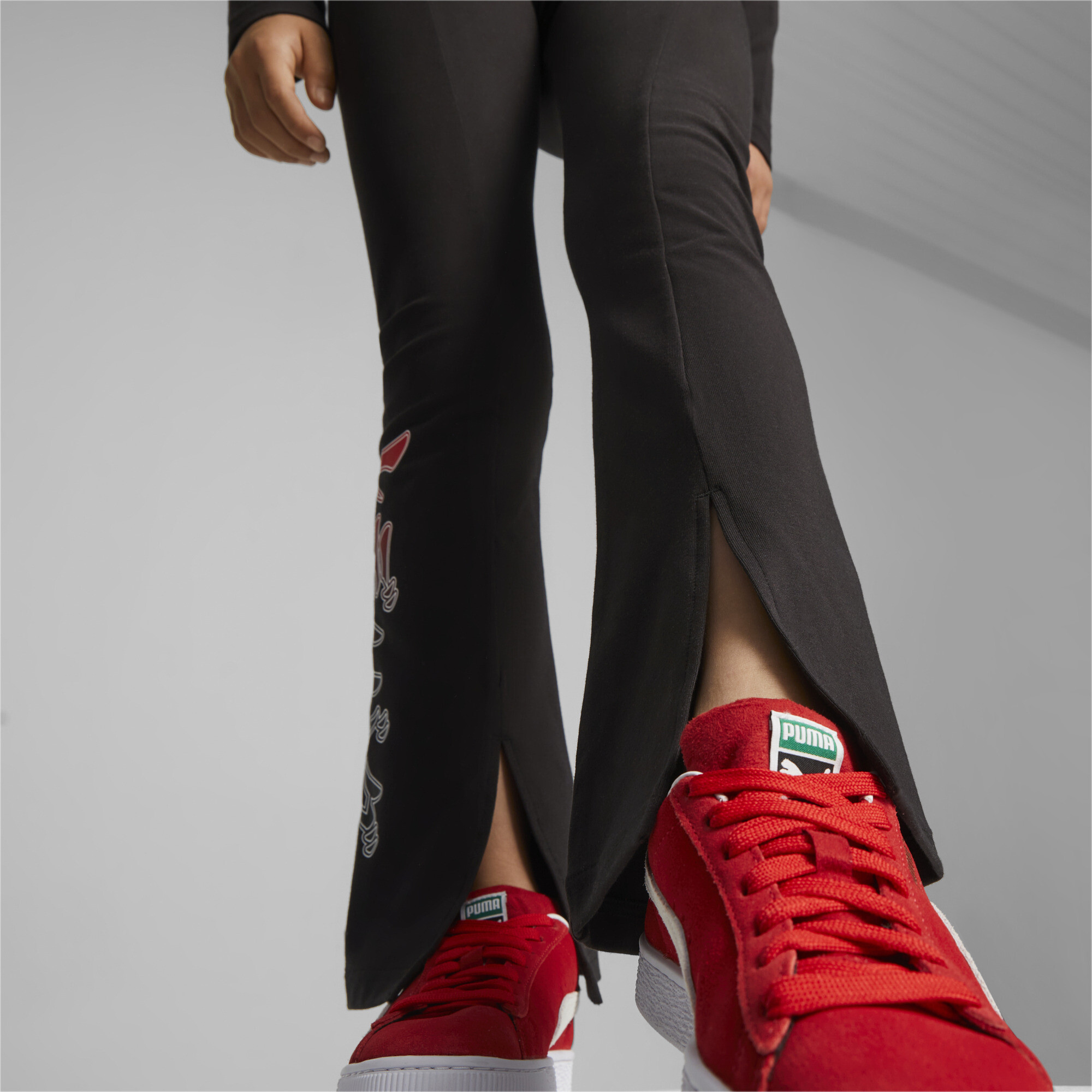 Women's Puma X MIRACULOUS Youth Leggings, Black, Size 11-12Y, Clothing