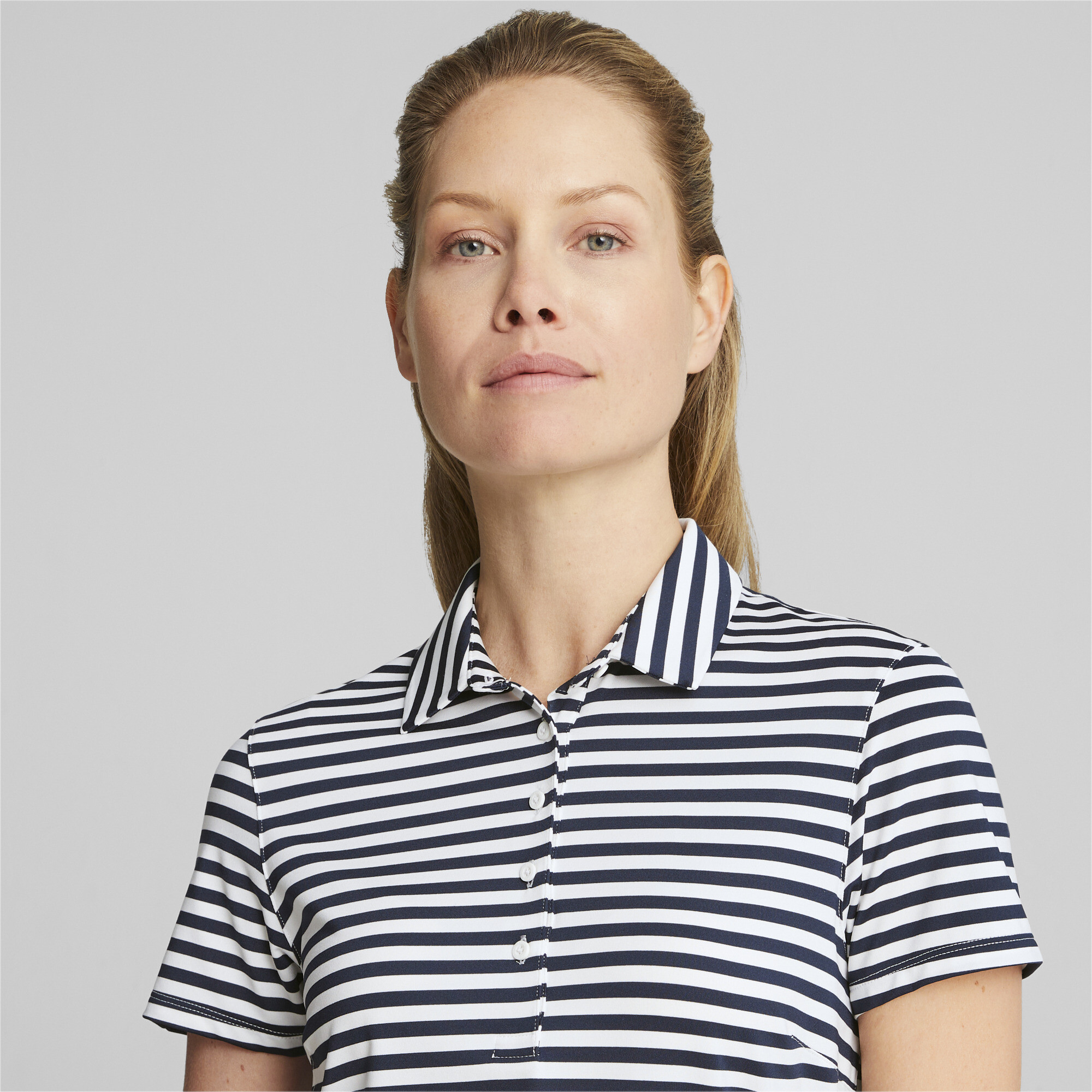 Women's Puma Mattr Somer's Golf Polo T-Shirt, Blue T-Shirt, Size M T-Shirt, Clothing