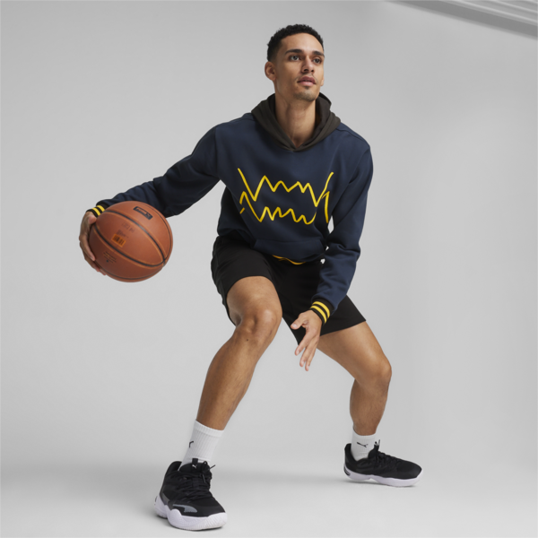Buzo de basketball para hombre Franchise Core, Club Navy-PUMA Black, large-ARG