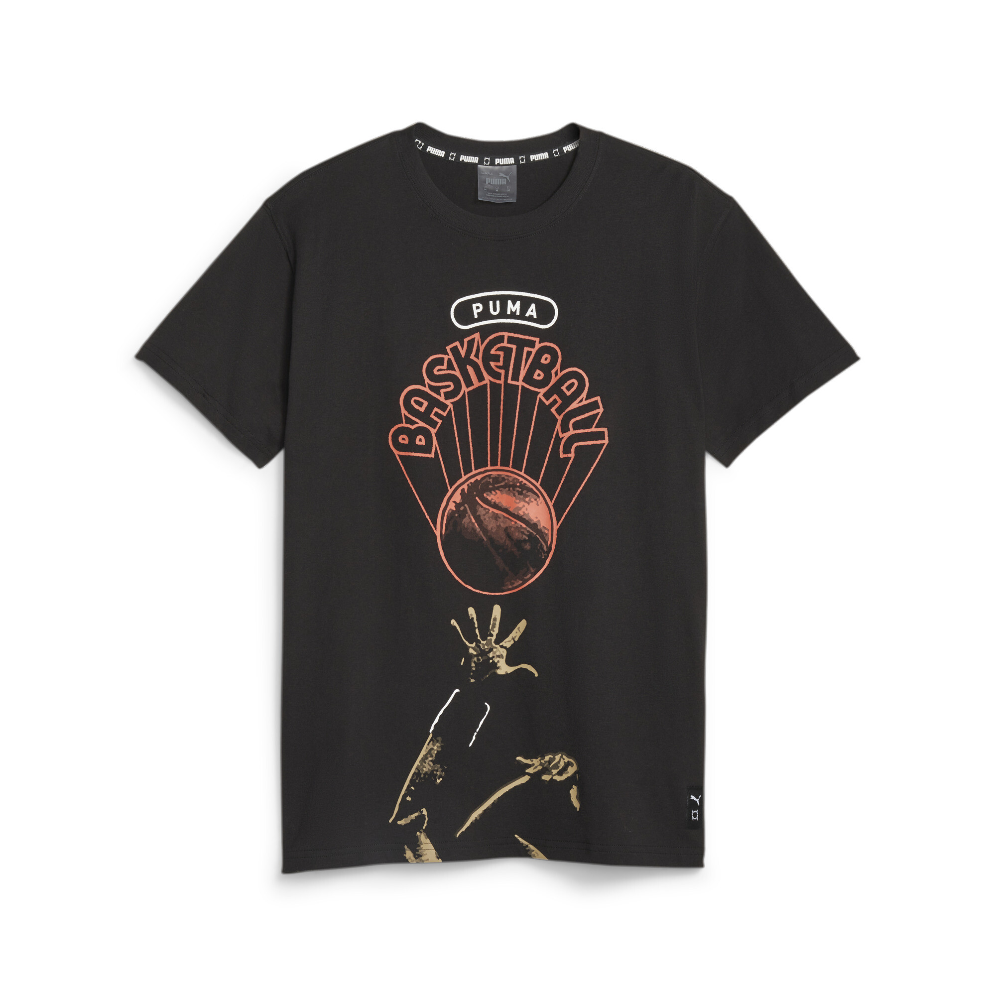 Men's Puma Franchise's Basketball Graphic T-Shirt, Black, Size XS, Clothing